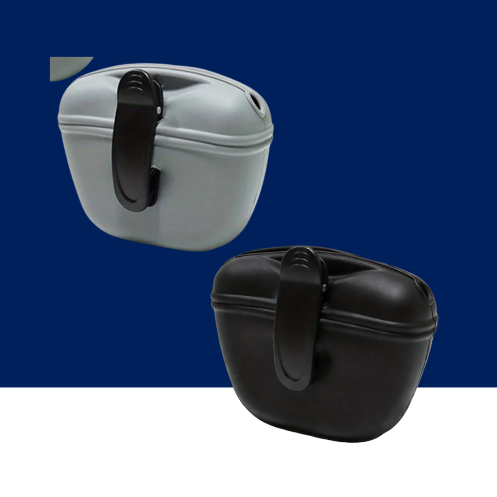 Silicone Dog Treat Bag – Waterproof Portable Training Pouch with Magnetic Clip