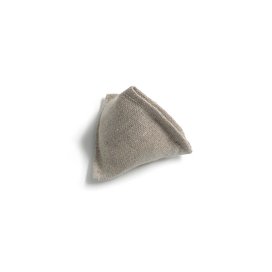 Boba & Vespa Catnip Pyramid Toy in Cotton and Hemp with Buckwheat for Crinkles