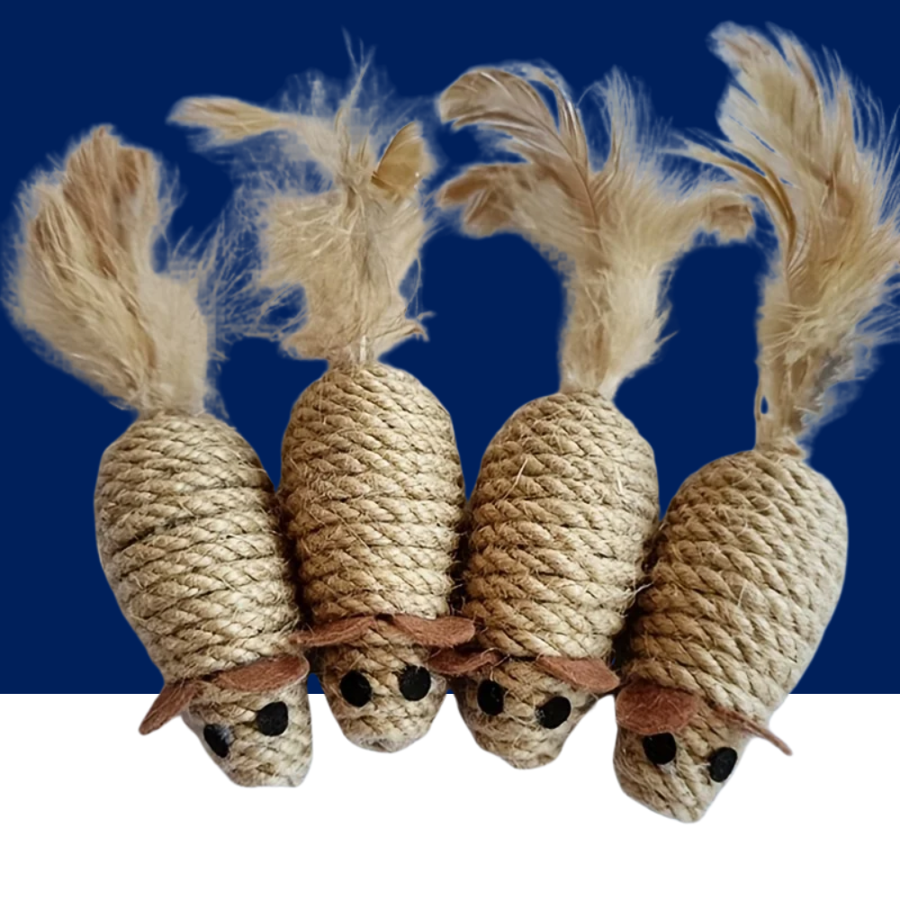 Cat Toy Sisal Mouse Bite Resistant