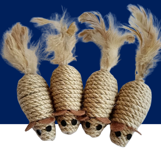 Cat Toy Sisal Mouse Bite Resistant