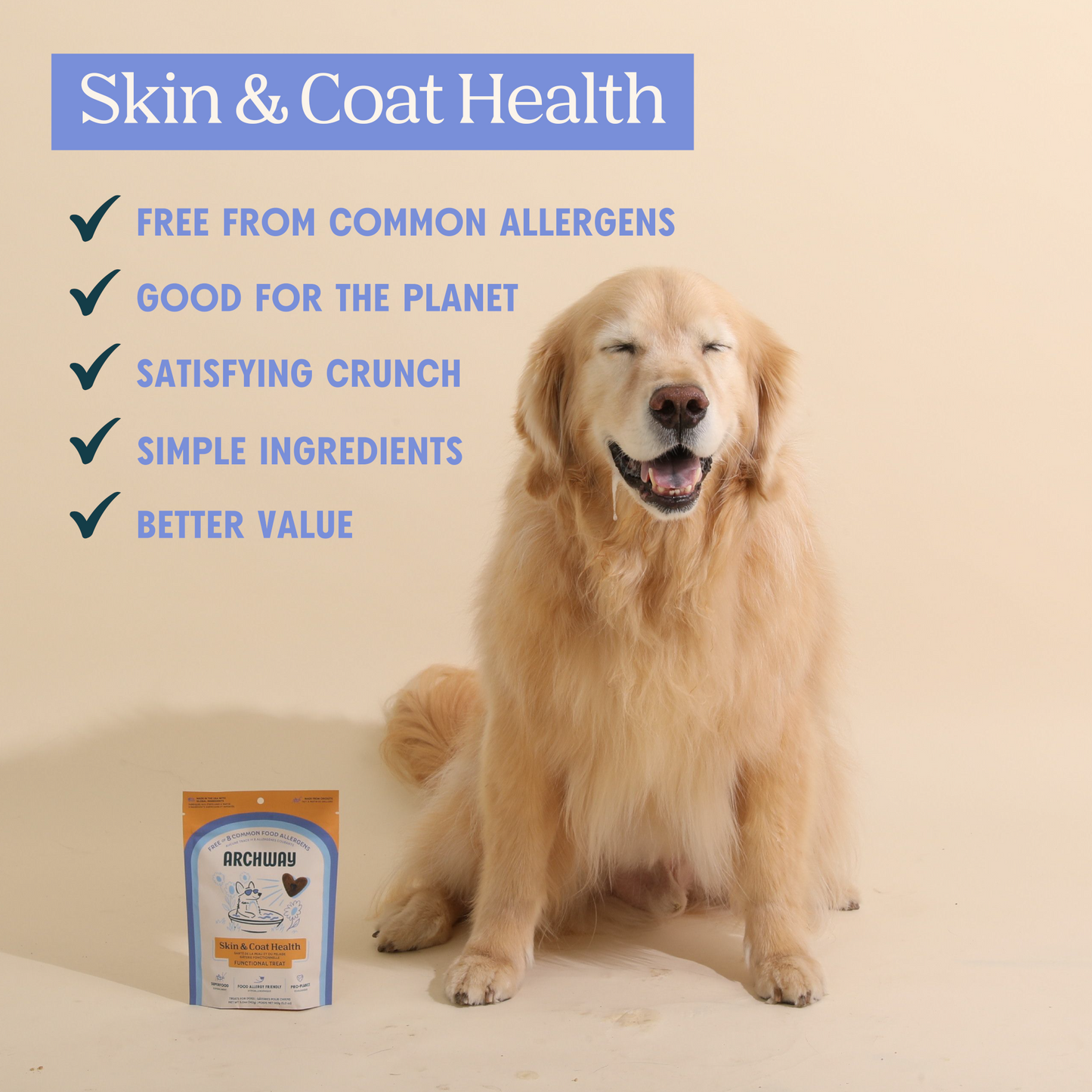 Skin & Coat Health - Dog Treats - Arch Pet Food