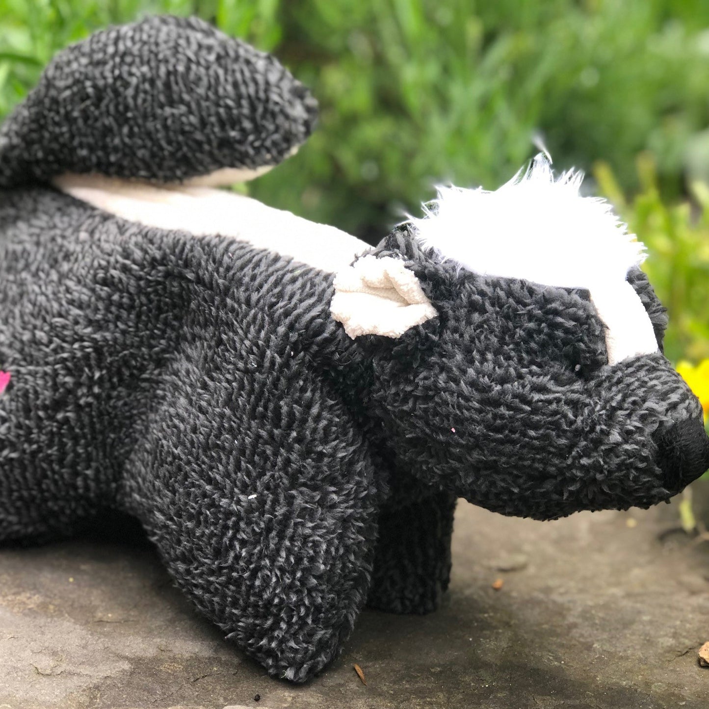 Dog Toy Squooshie Skunk Plush Toy for Daily Use for Comfort - lifestyle product image for dog toy