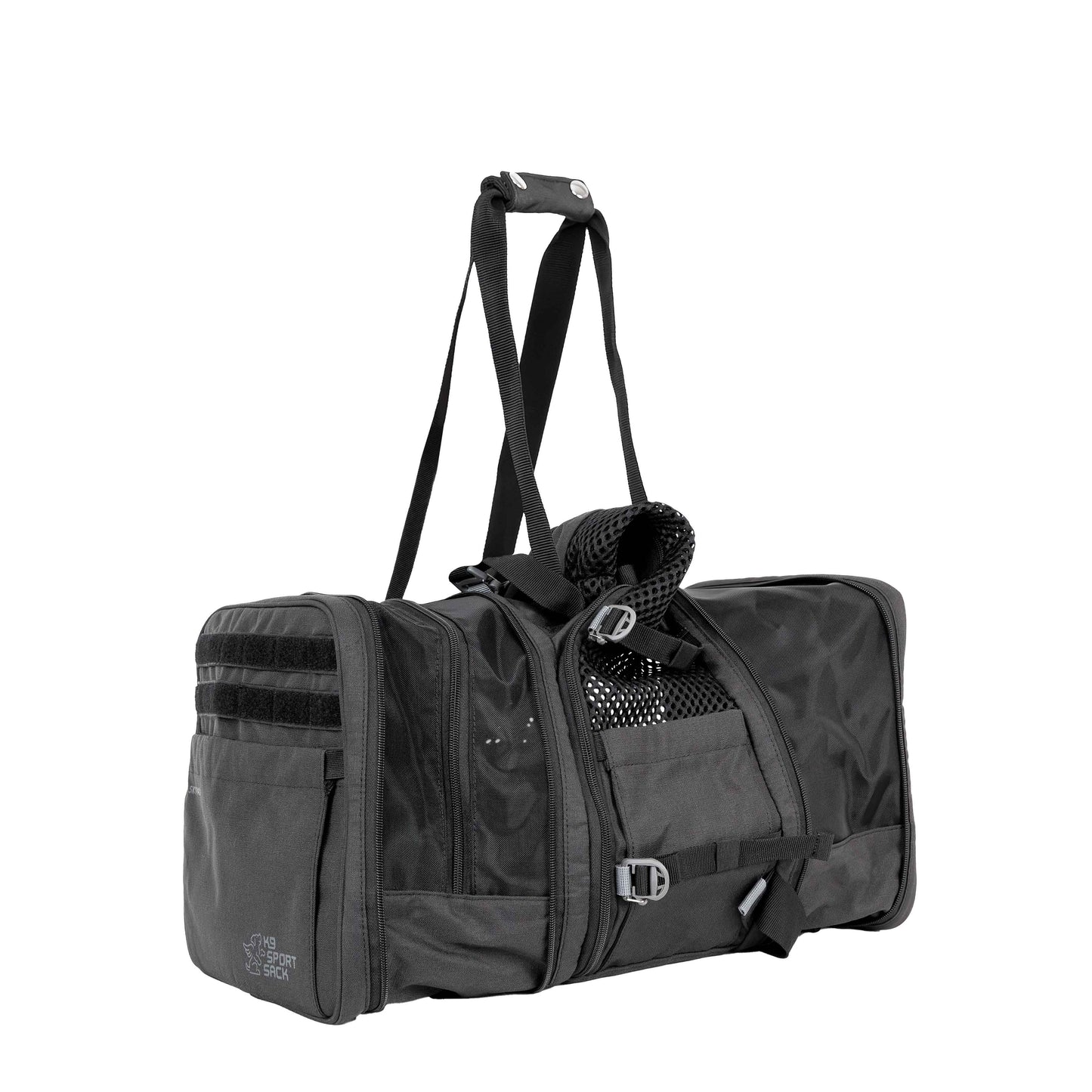 K9 Sport Sack Black Carrier Backpack for Pet Owners Featuring Mesh Panels for Breathability and Comfort