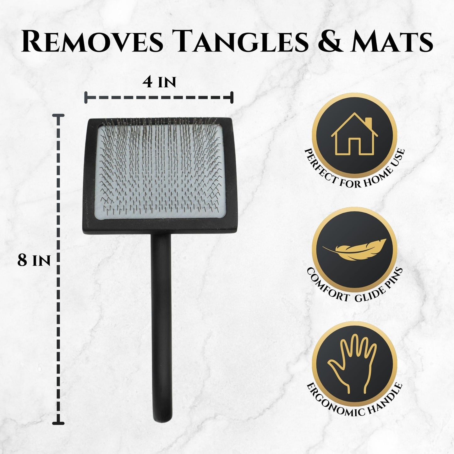 Premium Slicker Brush for Gentle Dog and Cat Grooming Tool