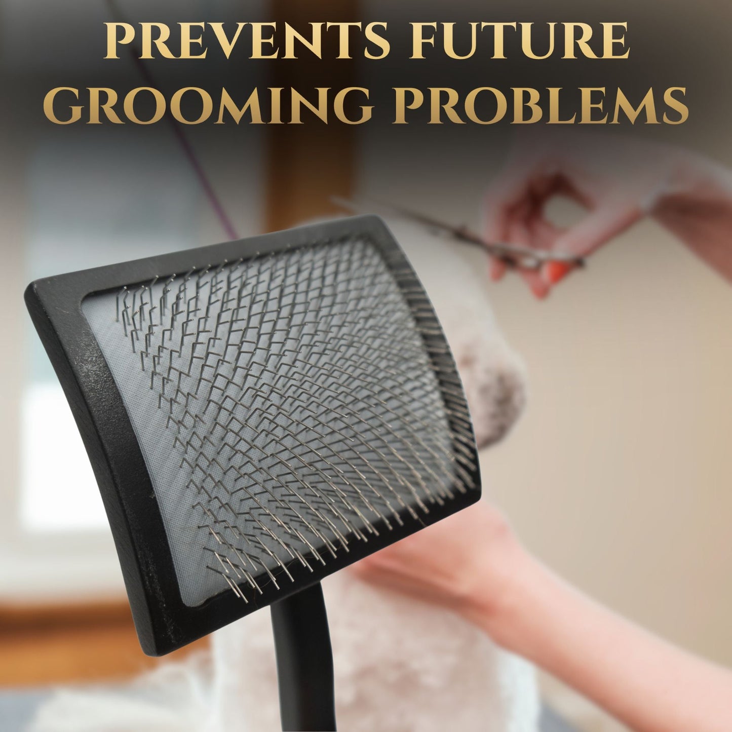 Premium Slicker Brush for Gentle Dog and Cat Grooming Tool