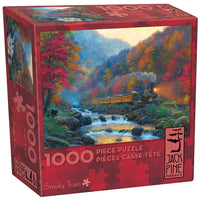 Smoky Train 1000 Piece Jigsaw Puzzle Jack Pine
