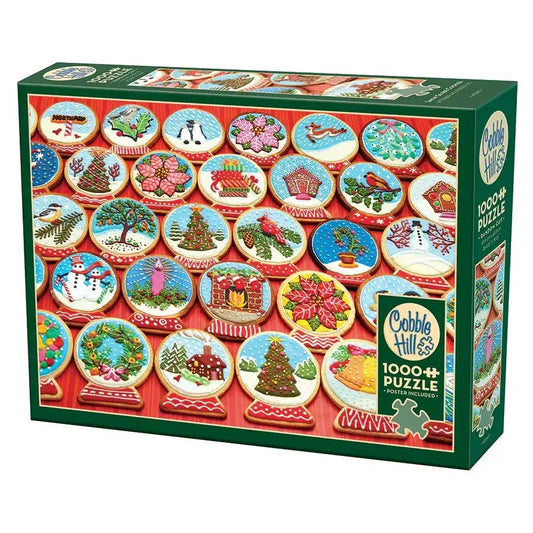 Snow Globe Cookies 1000 Piece Jigsaw Puzzle Cobble Hill