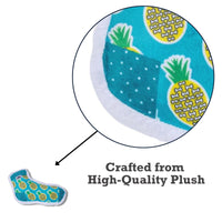 Squeaky Sock Plush Dog Toy – Whimsy Wonders Pineapple Design