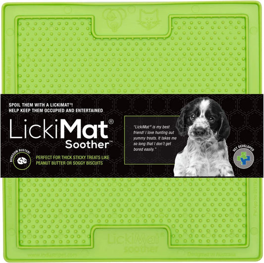 LickiMat Soother Slow Feeder Mat for Dogs and Cats by Purrfect