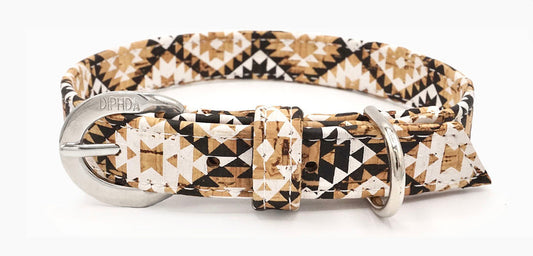 Diamond Cork Leather Collar - Purrfect Pet Kingdom