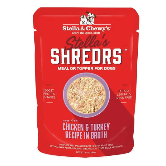 Stella & Chewy's Shredrs Chicken & Turkey Dog Food (2.8oz) - Stella & Chewy's Wet Dog Food - The Family Pet