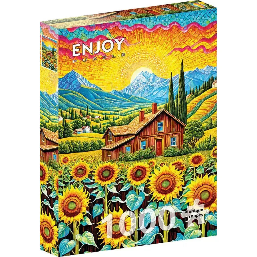 Sunflower House 1000 Piece Jigsaw Puzzle Enjoy