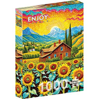Sunflower House 1000 Piece Jigsaw Puzzle Enjoy