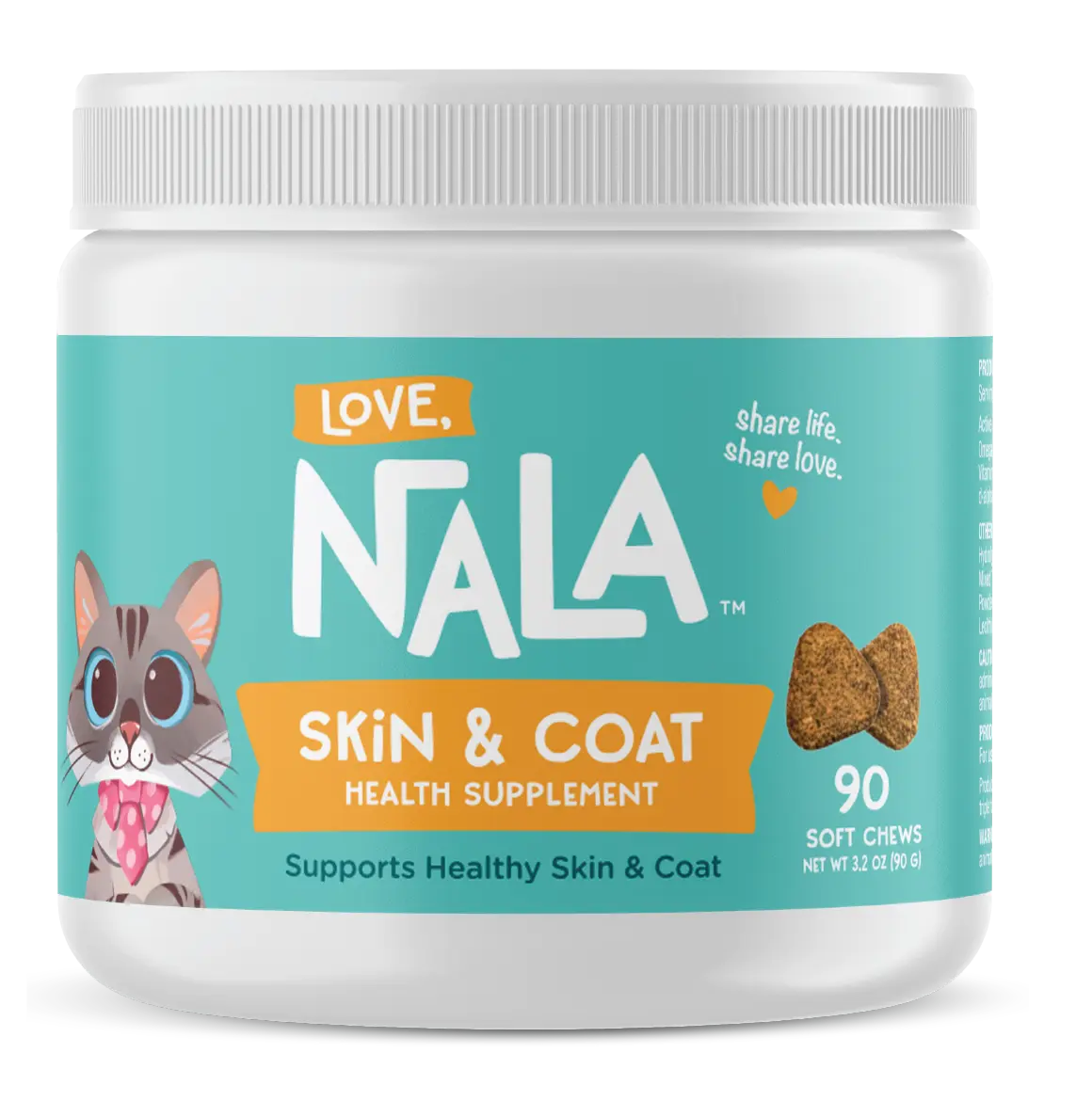 Purrfect Pet Kingdom Cat Skin Coat Health Supplement, 3.2-oz, 90 Soft Chews (Default Title) - Premium Supplements