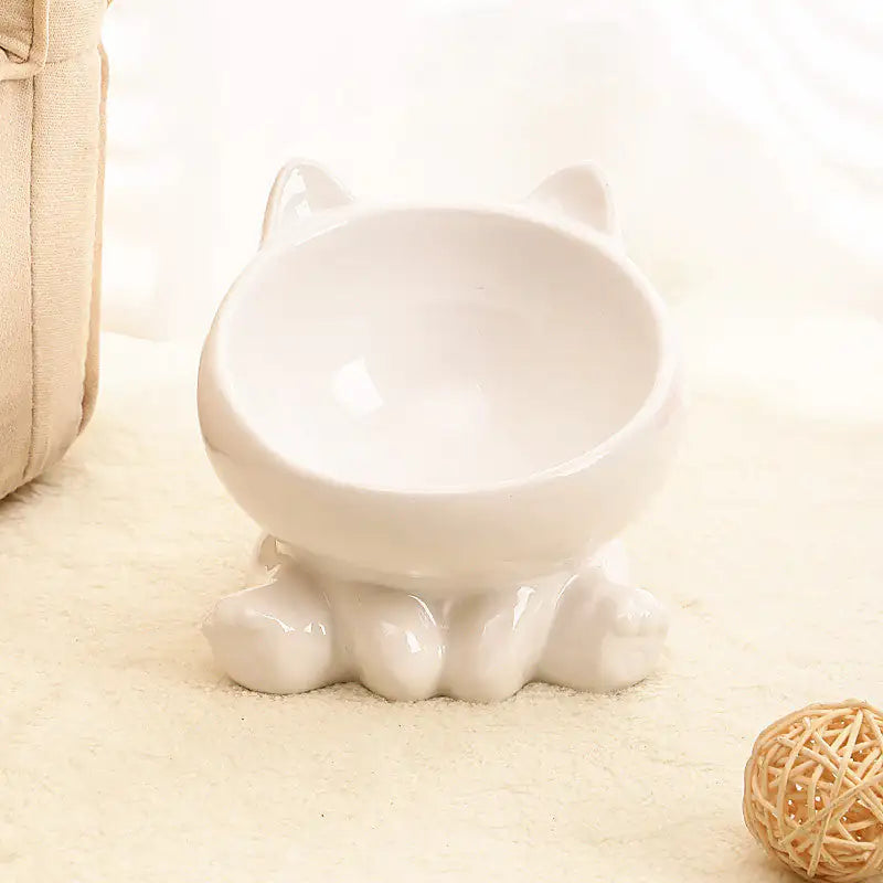 ComfortFeast Ceramic Cat Bowl - Ameraeon