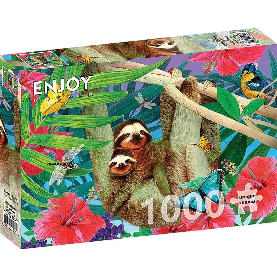 Sweet Sloths 1000 Piece Jigsaw Puzzle Enjoy