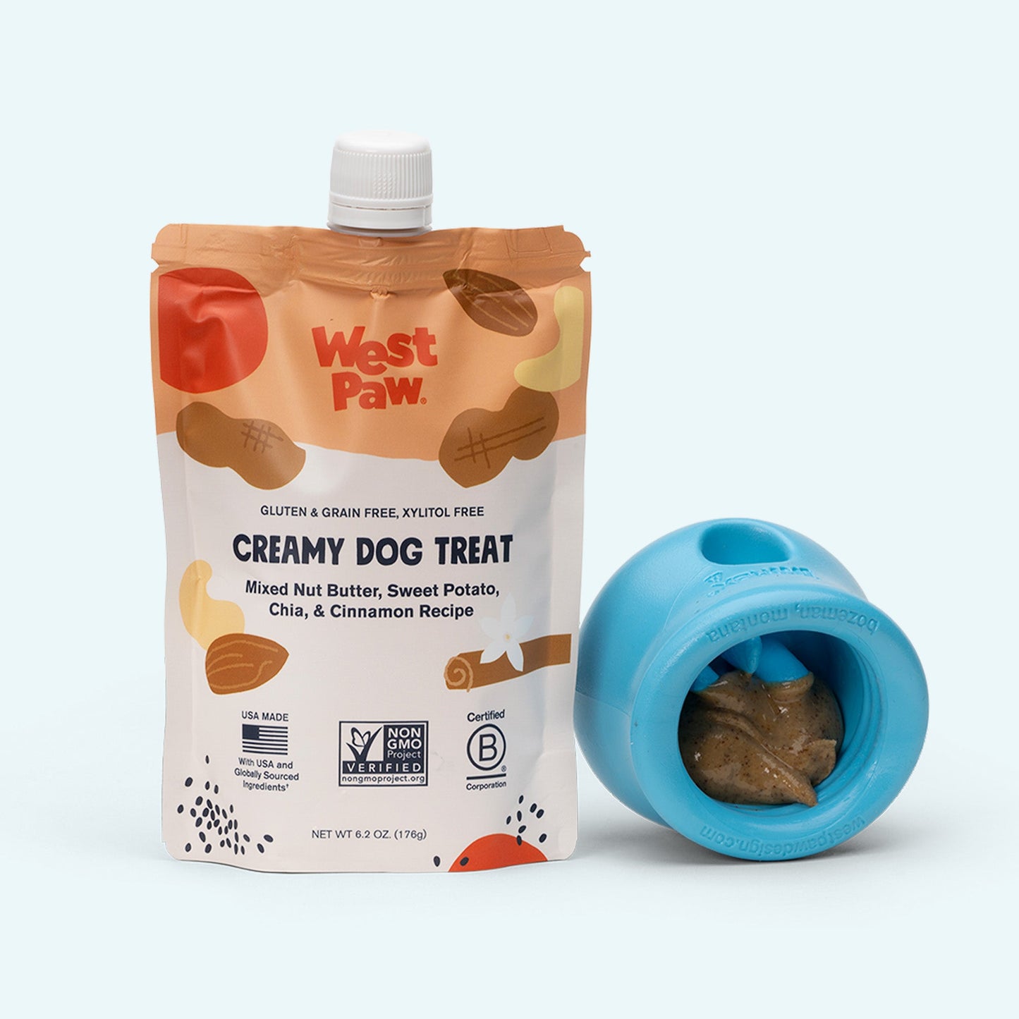 Pet Supply Nut Butter Sweet Potato and Chia Seed for Comfort - close up product image for pet supply