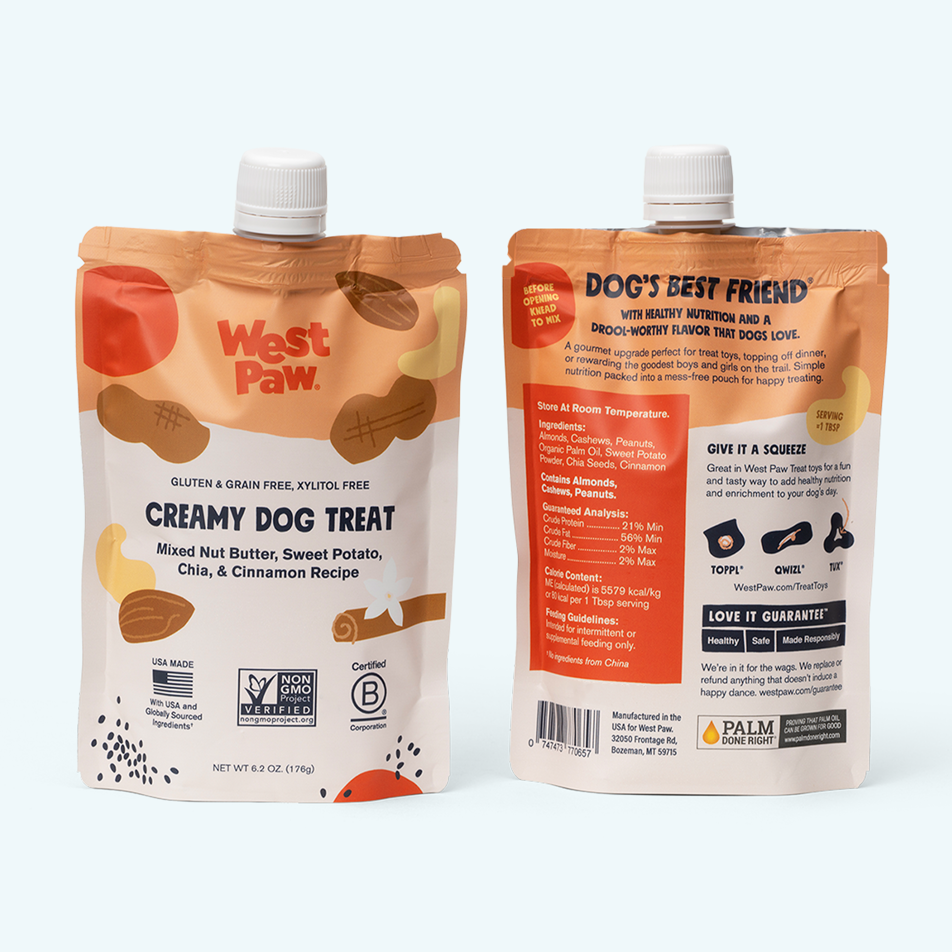 Pet Supply Nut Butter Sweet Potato and Chia Seed for Comfort - lifestyle product image for pet supply