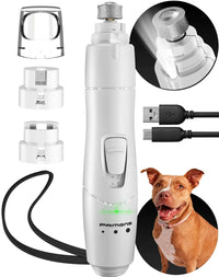 Dog Nail Grinder with LED Light Rechargeable for Large