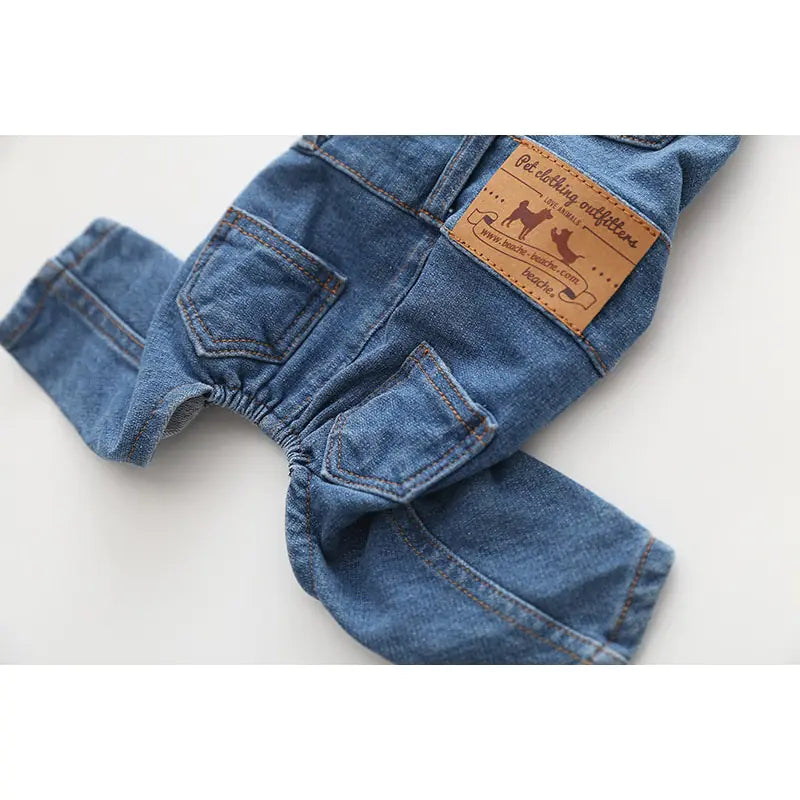 Denim Pet Dog Clothes Jumpsuits - Mimarta