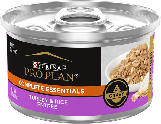 Wet Cat Food - Pro Plan Turkey Rice Gravy 3oz 🦃