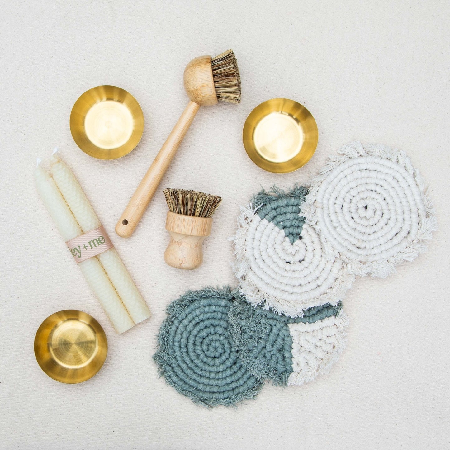 Handmade Macrame Coasters | Set of 4 Boho Drink Mats - Purrfect Pet Kingdom