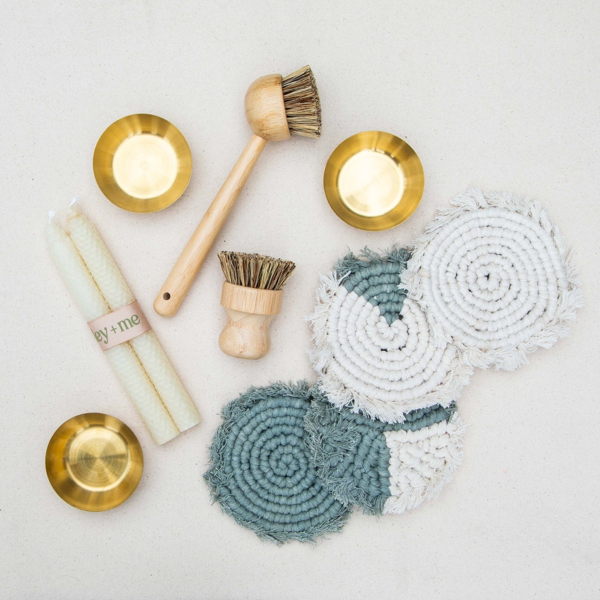 Handmade Macrame Coasters | Set of 4 Boho Drink Mats - Purrfect Pet Kingdom