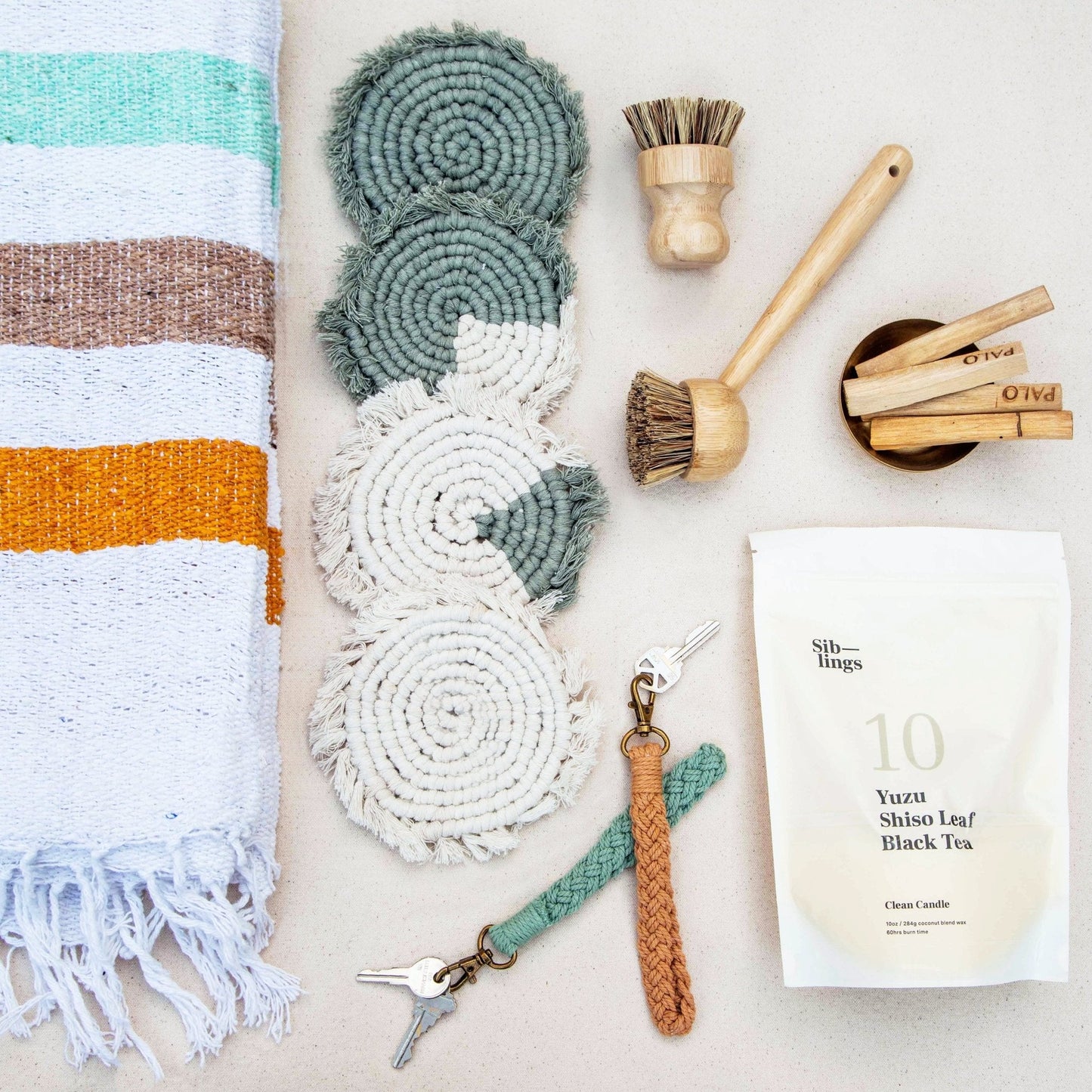 Handmade Macrame Coasters | Set of 4 Boho Drink Mats - Purrfect Pet Kingdom