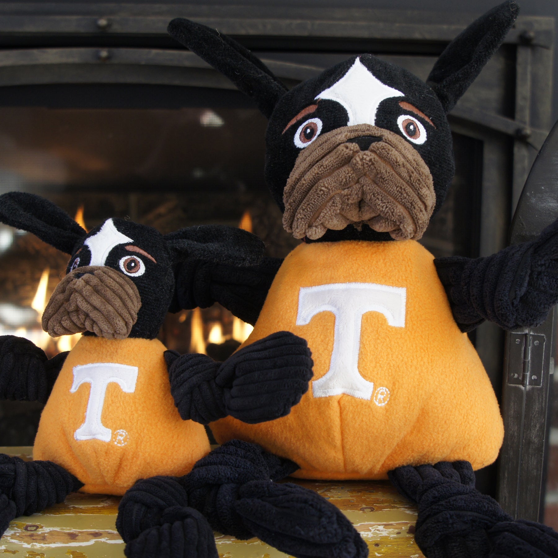 Dog Toy NCAA University of Tennessee Smokey Knottie Plush - size and texture image for dog toy