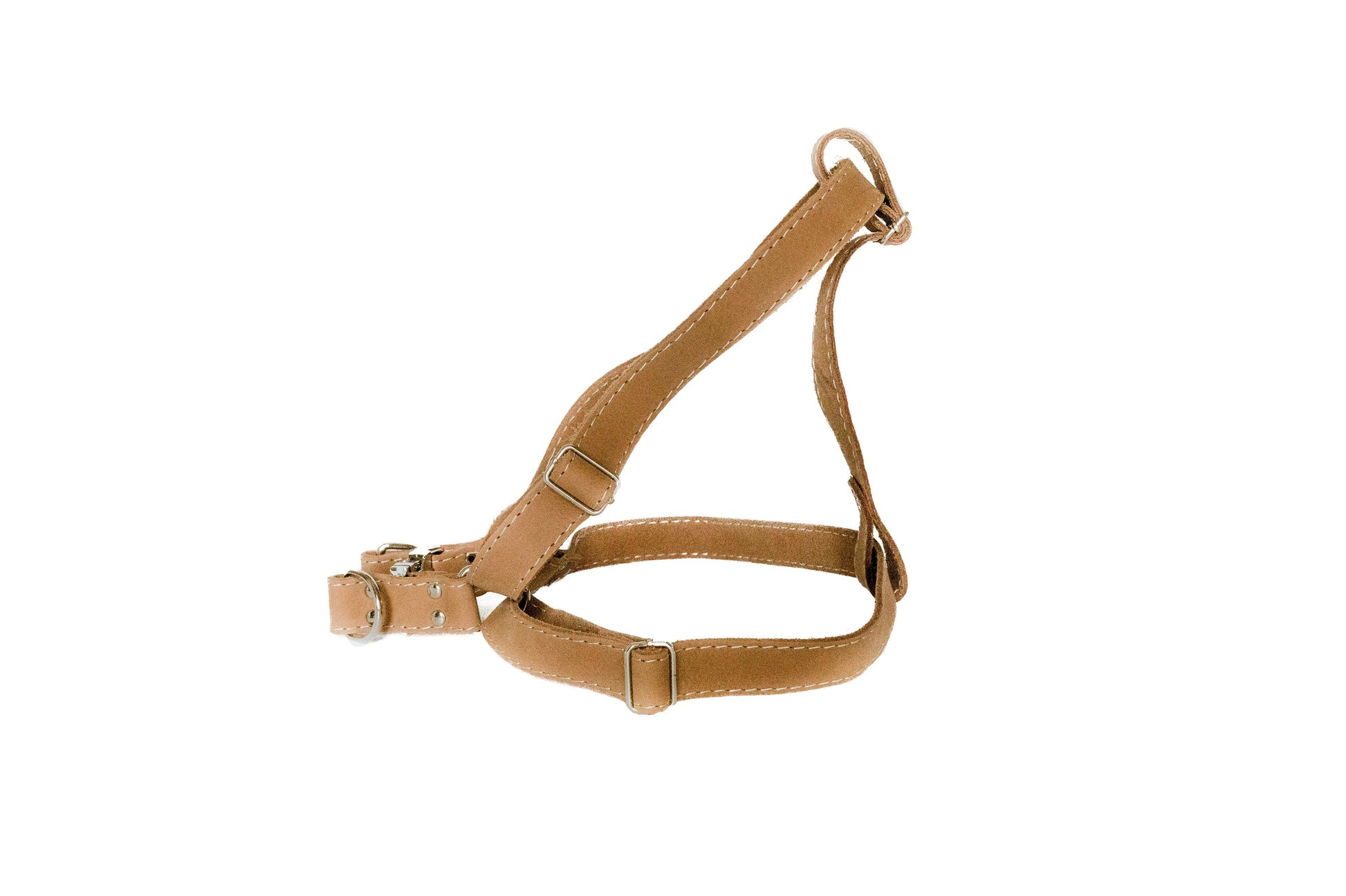 Dog Collar Step In Leather Harness for Daily Use for Comfort - close up product image for dog collar