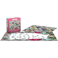 Tea Cup Party 1000 Piece Jigsaw Puzzle in Tin Eurographics
