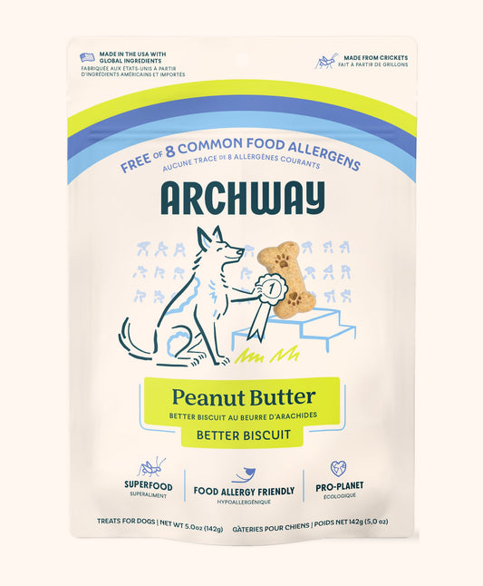 Peanut Butter Cricket Better Biscuit - Dog Treats - Arch Pet Food