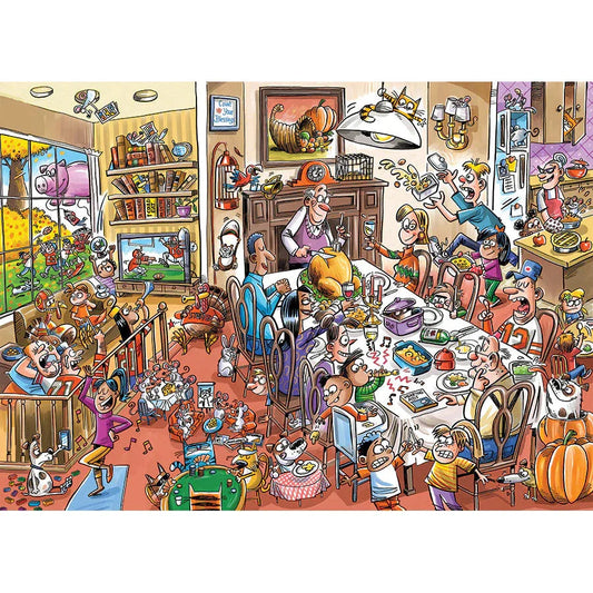 Thanksgiving Togetherness 350 Piece Family Jigsaw Puzzle Cobble Hill