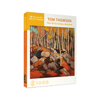 The Birch Groove, Autumn 1000 Piece Jigsaw Puzzle Pomegranate