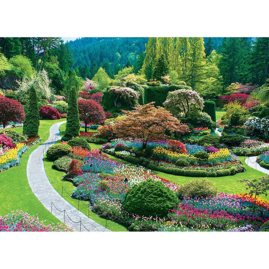 The Butchart Gardens - Sunken Garden 1000 Piece Jigsaw Puzzle Eurographics