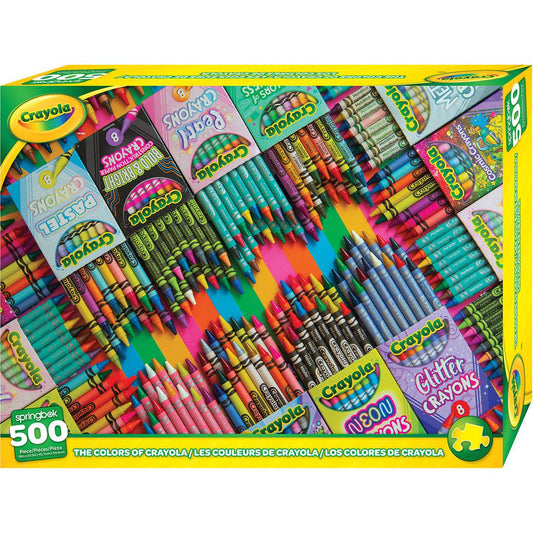 The Colors of Crayola 500 Piece Jigsaw Puzzle Springbok
