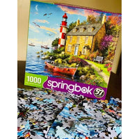 The Cottage Lighthouse 1000 Piece Jigsaw Puzzle Springbok