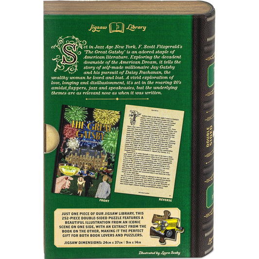 The Great Gatsby Double-Sided 252 Piece Jigsaw Puzzle Professor Puzzle