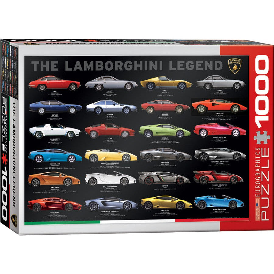 The Lamborghini Legend 1000 Piece Jigsaw Puzzle Eurographics