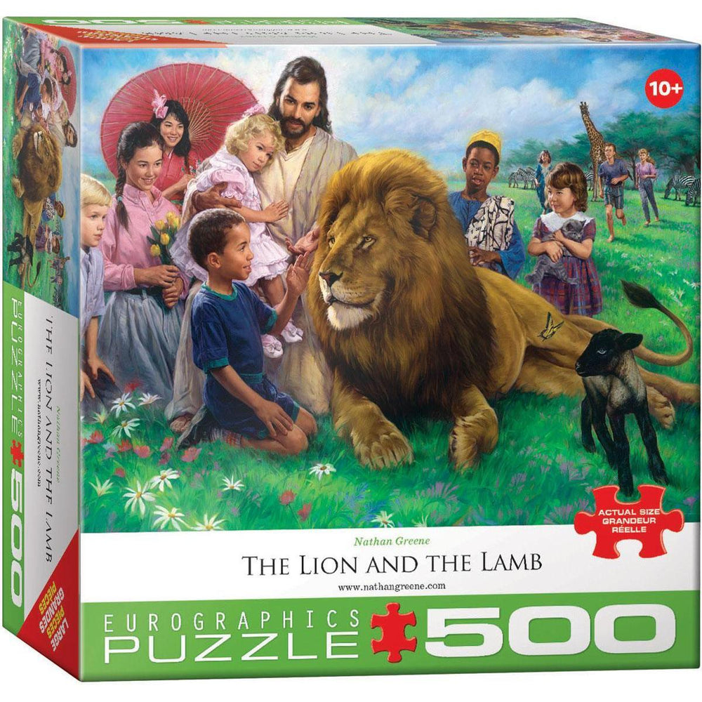 The Lion & the Lamb 500 Piece Jigsaw Puzzle Eurographics
