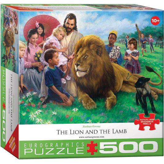 The Lion & the Lamb 500 Piece Jigsaw Puzzle Eurographics