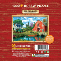 The Red Barn 1000 Piece Jigsaw Puzzle in Tin Eurographics