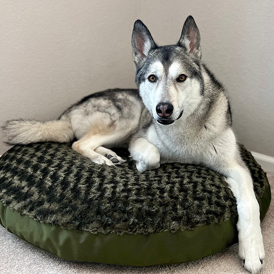 Dog Bed Round Base Furvana™ - Dog Beds - American Dog