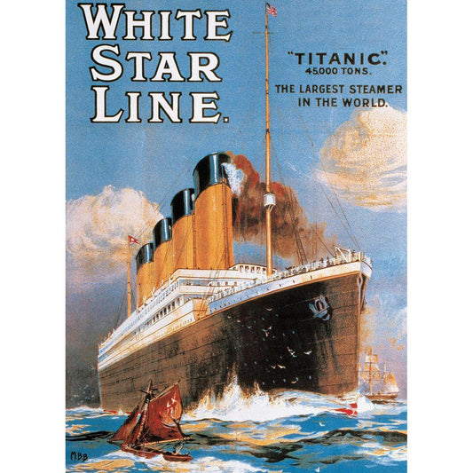 Titanic White Star Line 1000 Piece Jigsaw Puzzle Eurographics