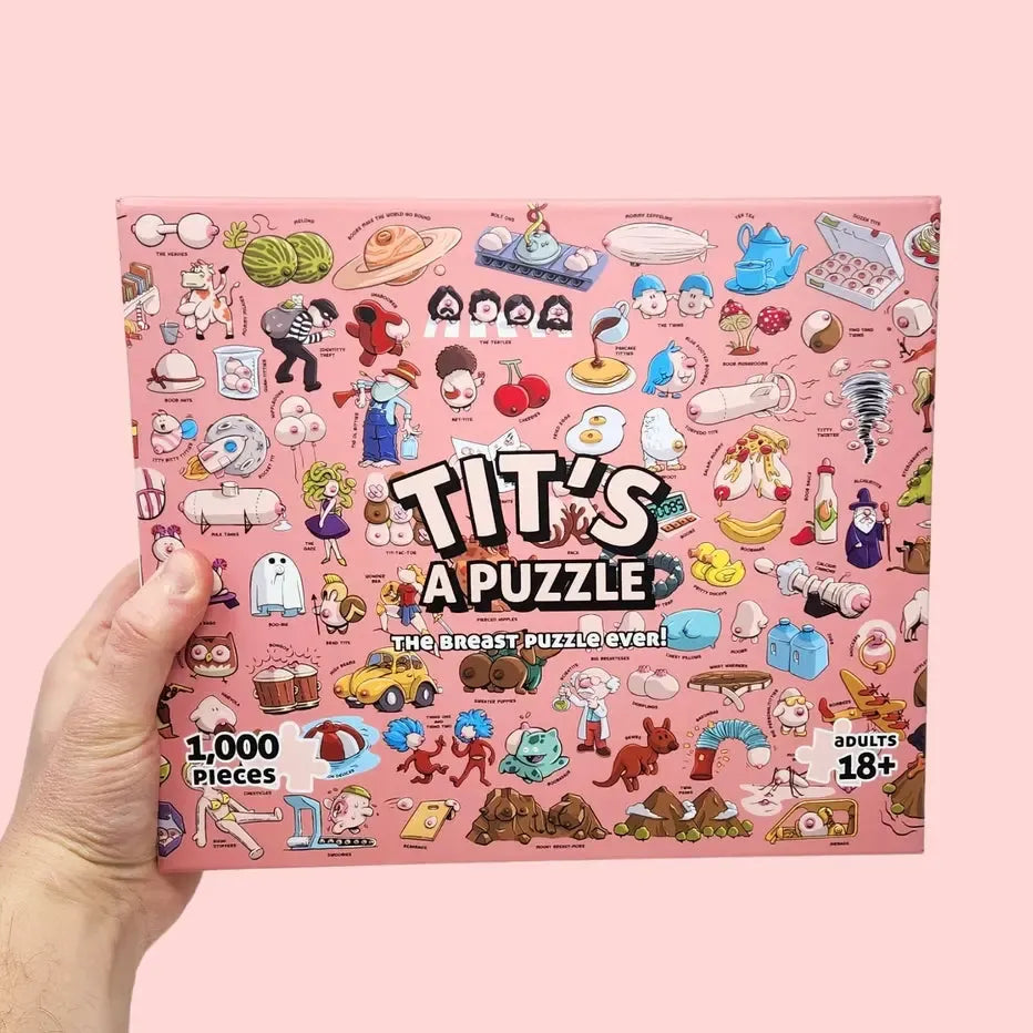 Tit's a Puzzle 1000 Piece Jigsaw Puzzle Sleazy Greetings