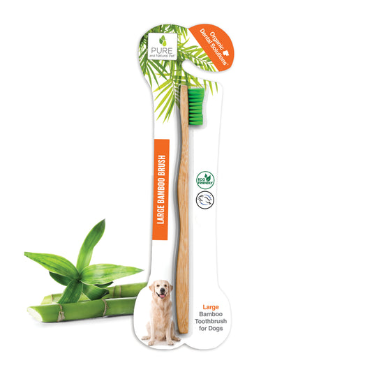 Bamboo Toothbrush for Large Dogs - Organic Dental Solutions - main product view | Dental at Purrfect Pet Kingdom