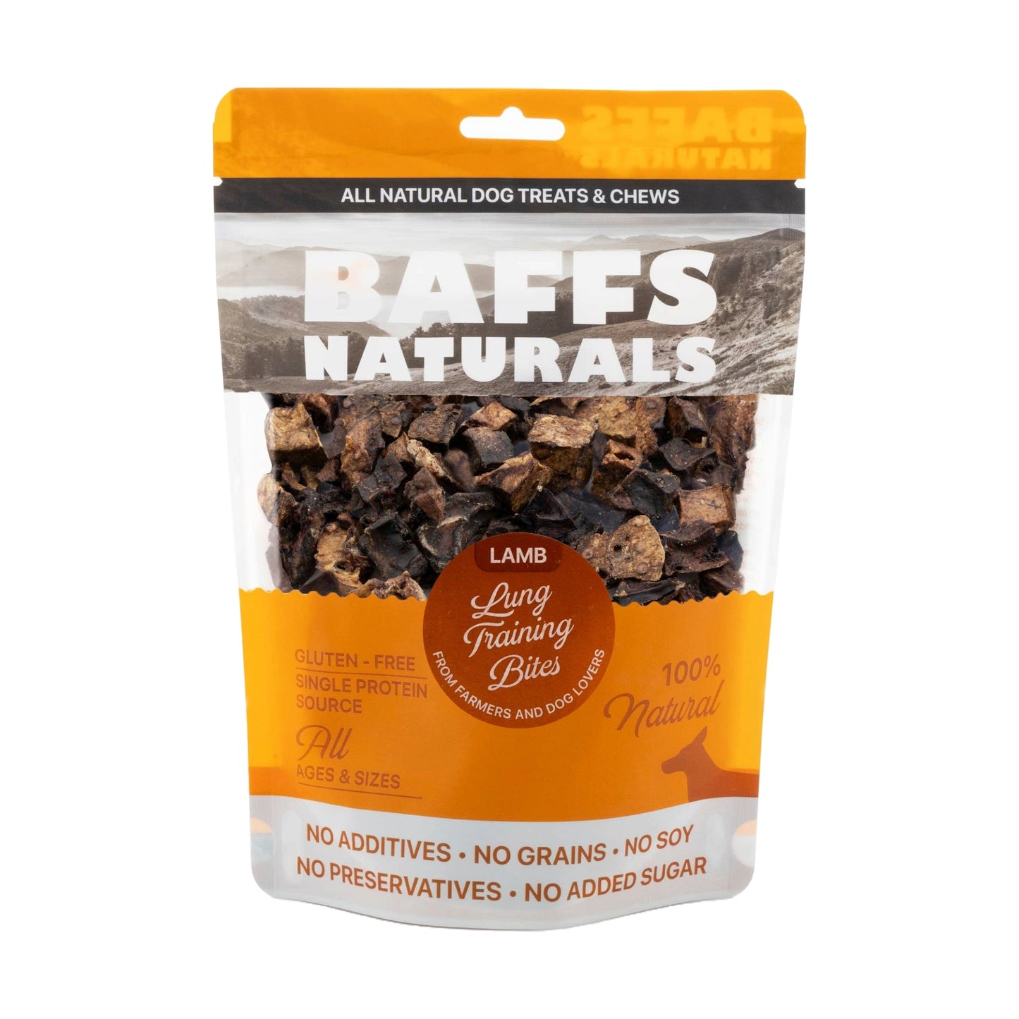 Lamb Lung Training Bites Dog Treats 7 Oz 🐑