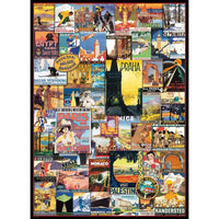 Travel Around the World Vintage Posters 1000 Piece Jigsaw Puzzle Eurographics
