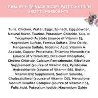 Tuna With Spinach Recipe Paté Dinner In Broth Adult Cat
