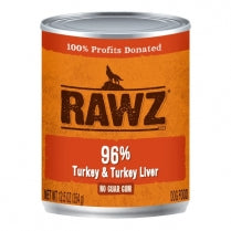 Rawz Turkey and Turkey Liver Wet Dog Food for All Life Stages
